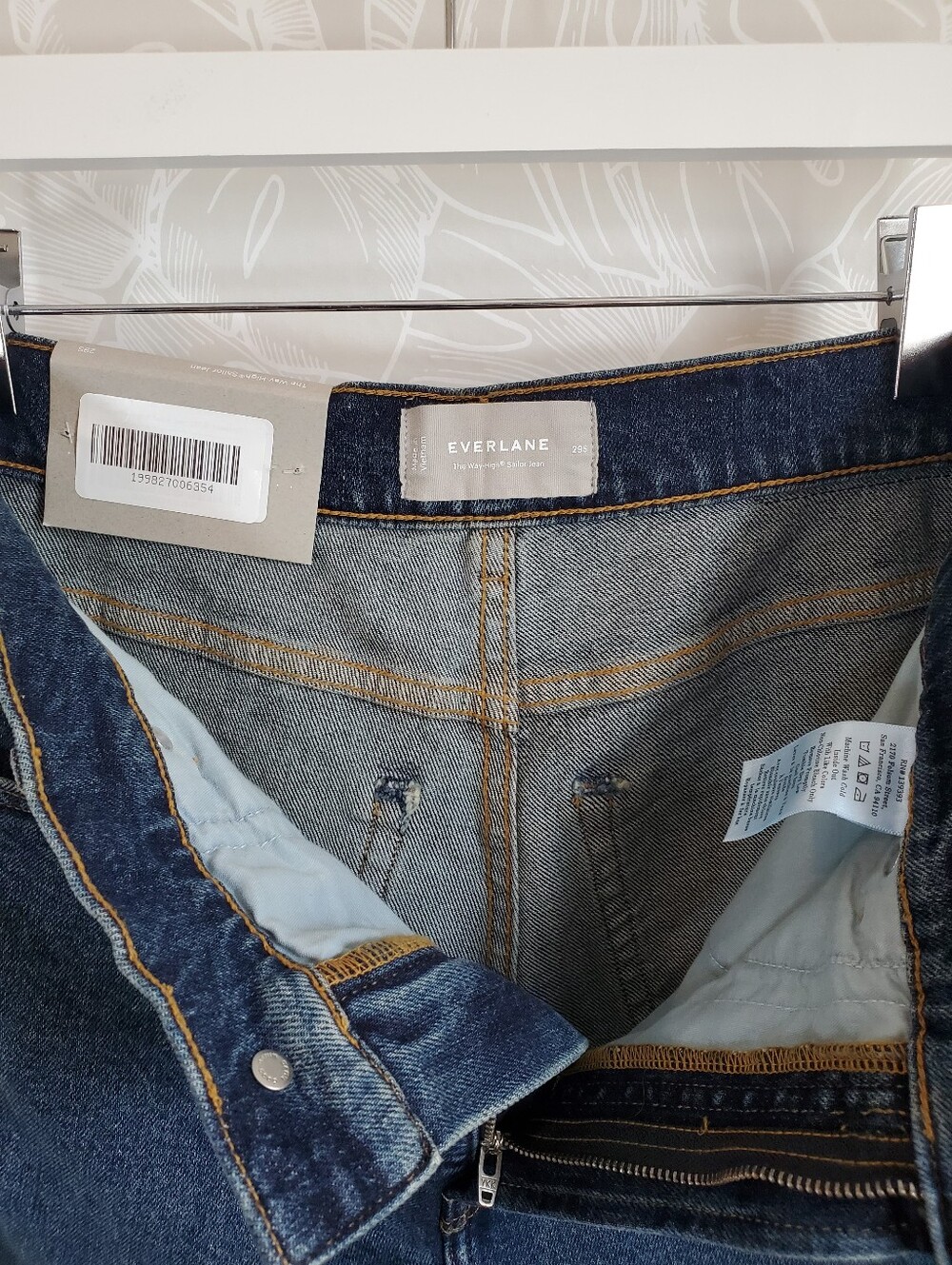NEW Everlane the way high Wide Leg Sailor Jeans Women's 29 Short - Picture 8 of 11